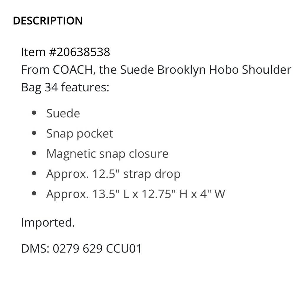 Coach Brooklyn 34 Shoulder Bag in Warm Brown - Picture 7 of 7